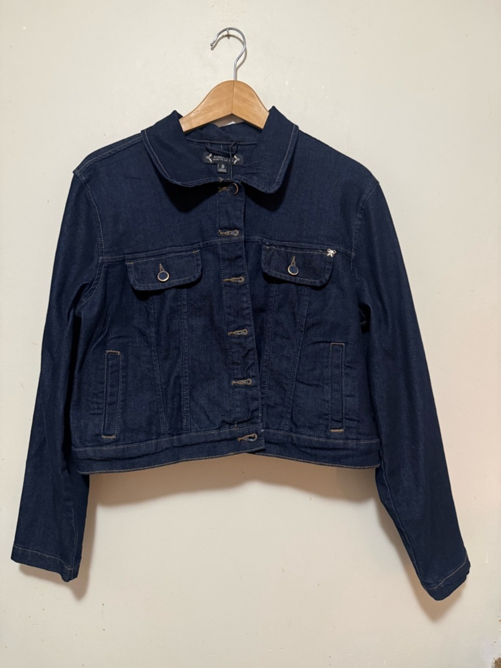 NWT ladies crop denim jacket